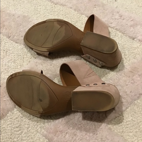 Price drop Franco Sarto blush pink suede wedge - Picture 6 of 8